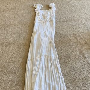 White Maxi with Back Open